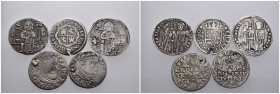 5 ancient silver pieces (silver 9,82gr) sold as seen