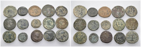 15 ancient bronze pieces (bronze 47,10gr) sold as seen
