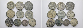 10 ancient bronze pieces (bronze 92,96gr) sold as seen