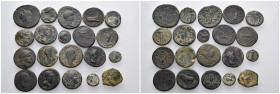 20 ancient bronze pieces (bronze 84,69gr) sold as seen