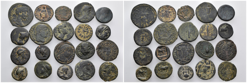 20 ancient bronze pieces (bronze 51,72gr) sold as seen