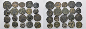 20 ancient bronze pieces (bronze 51,72gr) sold as seen