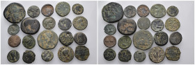 20 ancient bronze pieces (bronze 125,70gr) sold as seen