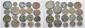 20 ancient bronze pieces (bronze 72,22gr) sold as seen