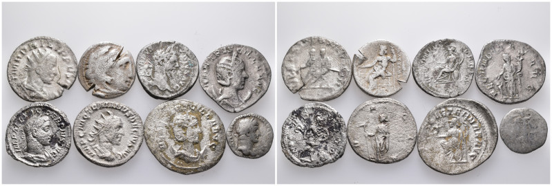 8 ancient silver pieces (silver 23,48gr) sold as seen