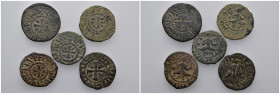 5 ancient bronze pieces (bronze 21,56gr) sold as seen