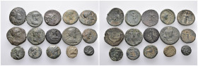 15 ancient bronze pieces (bronze 62,68gr) sold as seen
