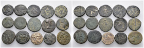15 ancient bronze pieces (bronze 109,51gr) sold as seen