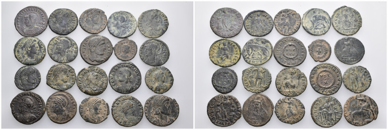 20 ancient bronze pieces (bronze 46,36gr) sold as seen