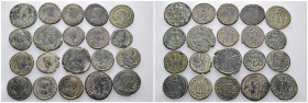 20 ancient bronze pieces (bronze 63,09gr) sold as seen