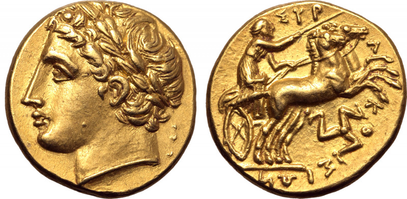 Sicily, Syracuse AV Dekadrachm - 50 Litrai. Time of Agathokles, circa 317-311 BC...