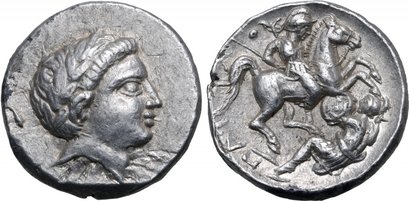 Kings of Paeonia, Patraos AR Tetradrachm. Uncertain Paeonian mint (Astibus or Da...