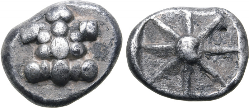 Islands off Attica, Aegina AR Hemidrachm - Quarter Stater. Contemporary imitatio...
