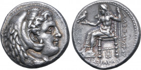 Kingdom of Macedon, Alexander III 'the Great' AR Tetradrachm. Struck under Stamenes or Archon. 'Babylon', circa 323 BC. Head of Herakles to right, wea...