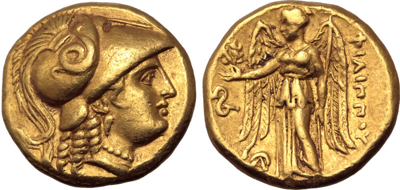 Kingdom of Macedon, Philip III Arrhidaios AV Stater. Lampsakos, 323-317 BC. Head...
