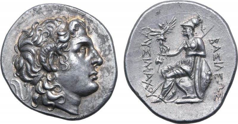 Kings of Thrace, Lysimachos AR Tetradrachm. Sestos, circa 299-296 BC. Diademed h...
