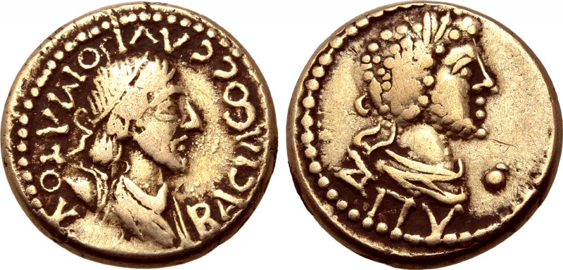 Kings of the Bosporos, Sauromates II, with Commodus EL Stater. Dated Bosporan Er...