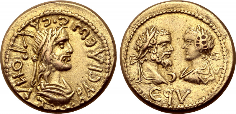 Kings of the Bosporos, Sauromates II, with Septimius Severus and Caracalla, EL S...