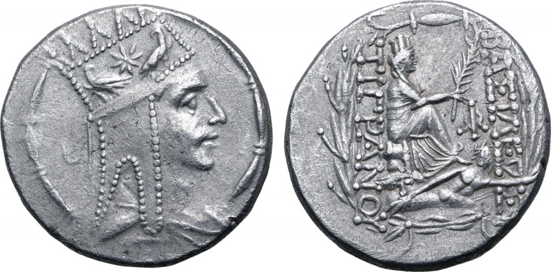 Kings of Armenia, Tigranes II 'the Great' AR Tetradrachm. Tigranokerta, circa 80...