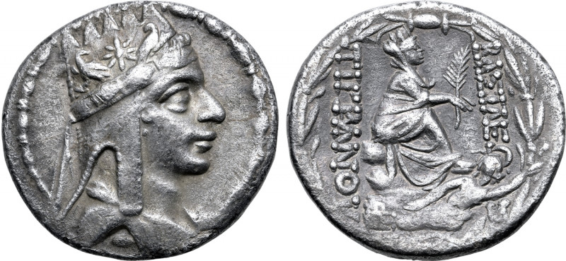 Kings of Armenia, Tigranes II ‘the Great’ AR Tetradrachm. Tigranokerta, circa 80...