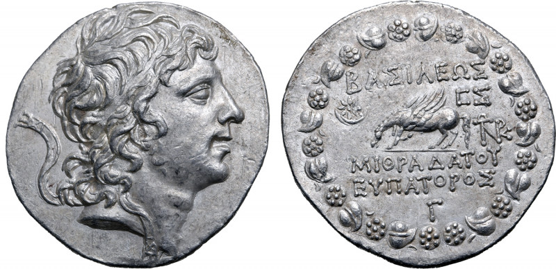 Kings of Pontos, Mithradates VI Eupator AR Tetradrachm. Dated Bithyno Pontic Era...