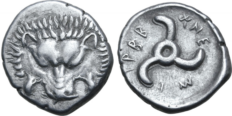 Dynasts of Lykia, Trbbenimi AR Third Stater. Uncertain mint, circa 390-370 BC. F...