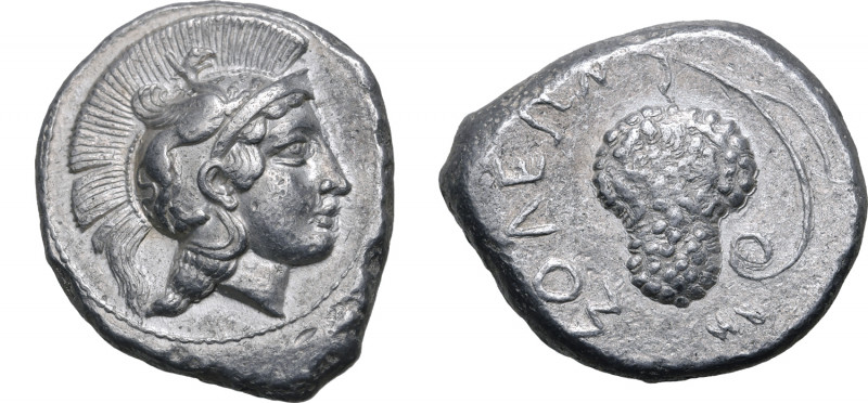 Cilicia, Soloi AR Stater. Circa 410-375 BC. Head of Athena to right, wearing cre...
