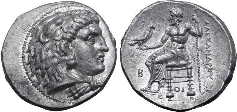 Ptolemaic Kingdom of Egypt, Ptolemy I Soter, as satrap, AR Tetradrachm. In the n...