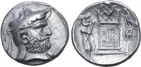 Kings of Persis, Vādfradād (Autophradates) II AR Tetradrachm. Istakhr (Persepolis) mint, circa early-mid 2nd century BC. Diademed and bearded head to ...