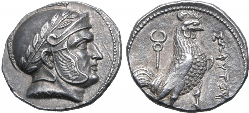 Baktria, Sophytes AR Didrachm. Uncertain mint in the Oxus region, circa 246/5-23...