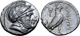 Baktria, Sophytes AR Drachm. Uncertain mint in the Oxus region, circa 246/5-235 BC. Attic standard. Head of Seleukos(?) to right, wearing laurel wreat...