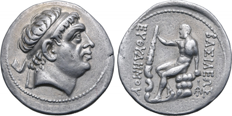 Greco-Baktrian Kingdom, Euthydemos I Theos Megas AR Tetradrachm. Mint A (near Aï...