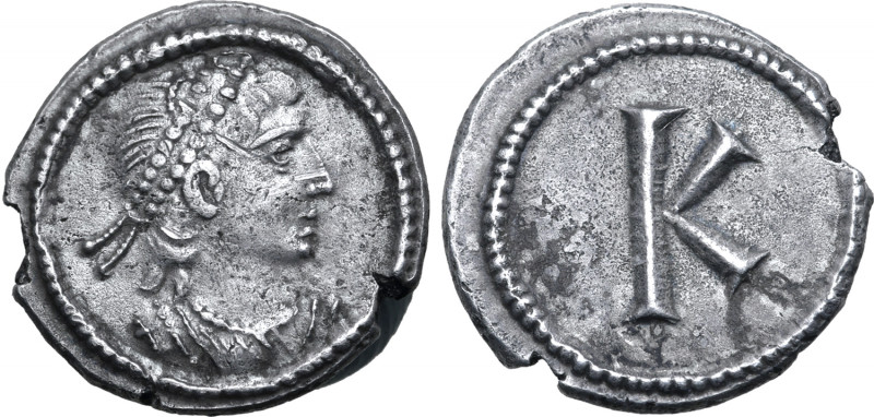 City Commemorative AR Third Siliqua. Struck under Constantine I. Constantinople,...
