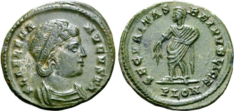 Helena (mother of Constantine I) BI Nummus. London, AD 324-325. FL HELENA AVGVST...