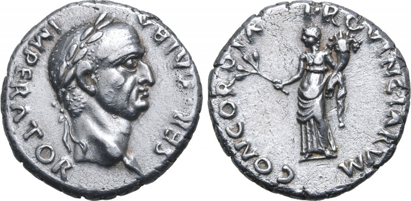 Galba AR Denarius. Uncertain mint in Spain or southern Gaul, AD 68. SER•GALBA IM...