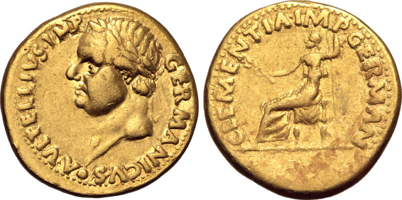 Vitellius AV Aureus. Tarraco, January - June AD 69. A VITELLIVS IMP GERMANICVS, ...