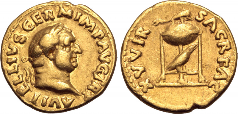 Vitellius AV Aureus. Rome, late April - 20 December AD 69. A VITELLIVS GERM IMP ...