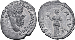Pescennius Niger AR Denarius. Antioch, AD 193-194. I[MP CAE]S C PESC NIGER IVS AVG COS II, laureate head to right / BONI E[V]ENTVS, Fides standing fac...