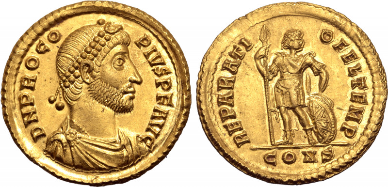 Procopius AV Solidus. Constantinople, September-December AD 365. D N PROCOPIVS P...