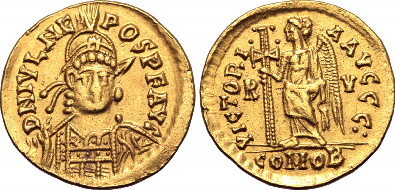 Julius Nepos AV Solidus. Ravenna, 19 June AD 474 - 28 August AD 475. D N IVL NEP...