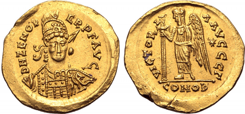 Pseudo-Imperial, Odovacar (Odoacer) AV Solidus. In the name of Zeno. Rome, AD 47...