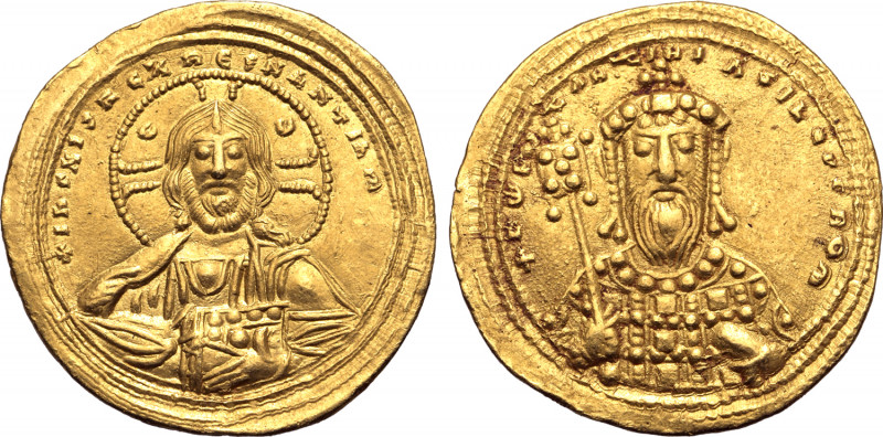 Constantine VIII AV Histamenon Nomisma. Constantinople, AD 1025-1028. + IҺS XIS ...