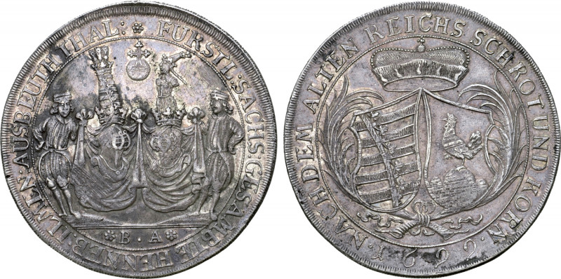 German States, Henneberg-Ilmenau (County) AR Thaler. Under joint Saxon rule, Ilm...