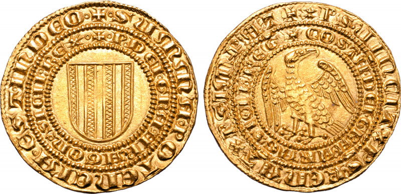 Italian States, Sicilia (Sicily, Kingdom). Pietro I il grande (the Great) with C...