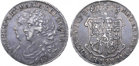 Scotland, Kingdom. William II and Mary II AR 40 Shillings. 1692. GVLIELMVS · ET · MARIA · DEI · GRATIA ·, draped busts of William and Mary jugate to l...