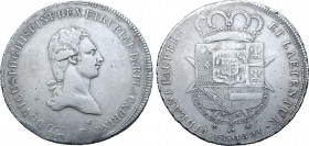 Italian States, Etruria (Kingdom). Ludovico I di Borbone AR Francescone da 10 Paoli. Firenze (Florence) mint, 1801 ('1' inverted). Giovanni Fabbroni, ...