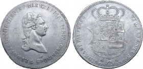 Italian States, Etruria (Kingdom). Ludovico I di Borbone AR Francescone da 10 Paoli. Firenze (Florence) mint, 1802. Francesco Grobert, moneyer; Luigi ...