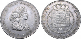 Italian States, Etruria (Kingdom). Carlo Ludovico di Borbone and Maria Luigia, as Regent, AR Dena da 10 Lire. Firenze (Florence) mint, 1805. Giovanni ...