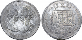 Italian States, Etruria (Kingdom). Carlo Ludovico di Borbone and Maria Luigia, as Regent, AR Francescone da 10 Paoli. Firenze (Florence) mint, 1806. G...