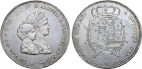 Italian States, Etruria (Kingdom). Carlo Ludovico di Borbone and Maria Luigia, as Regent, AR Dena da 10 Lire. Firenze (Florence) mint, 1807. Giovanni ...